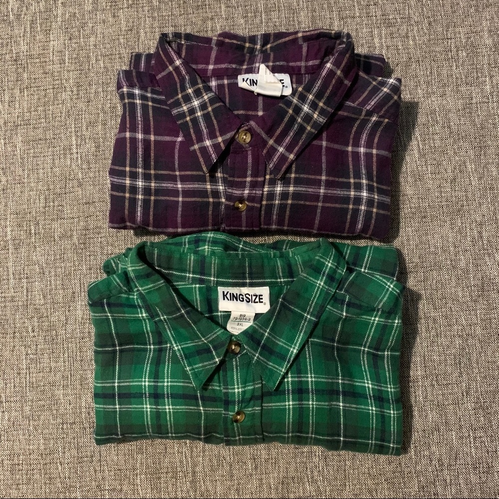 Lot of 2 King size direct flannels